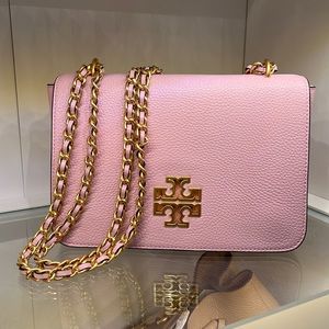 Tory Burch Bag | Tory Burch Britten
Adjustable Shoulder Bag |Pink &Gold Hardware